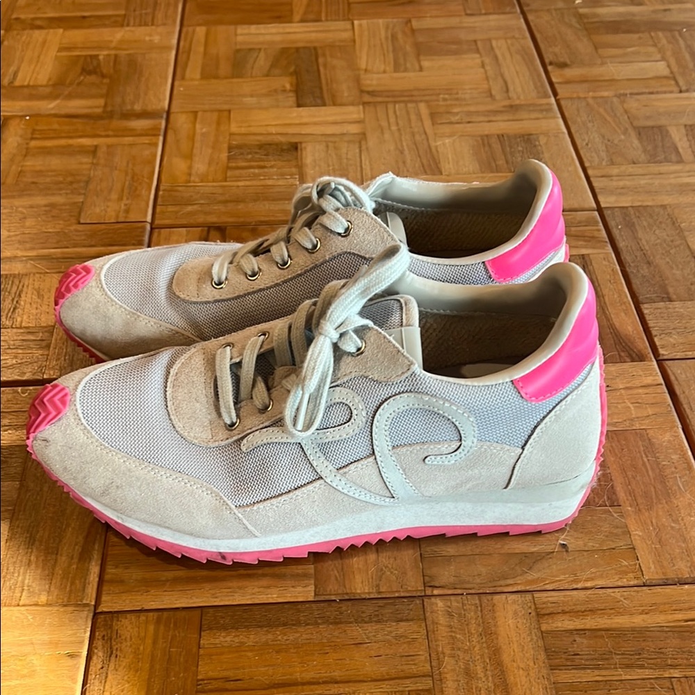 Women's Vintage Havana Pink and Gray Sneakers